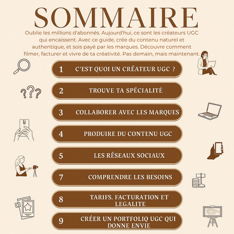 UGC Starter Pack™ – Le Guide Ultime pour Vivre de ton Contenu